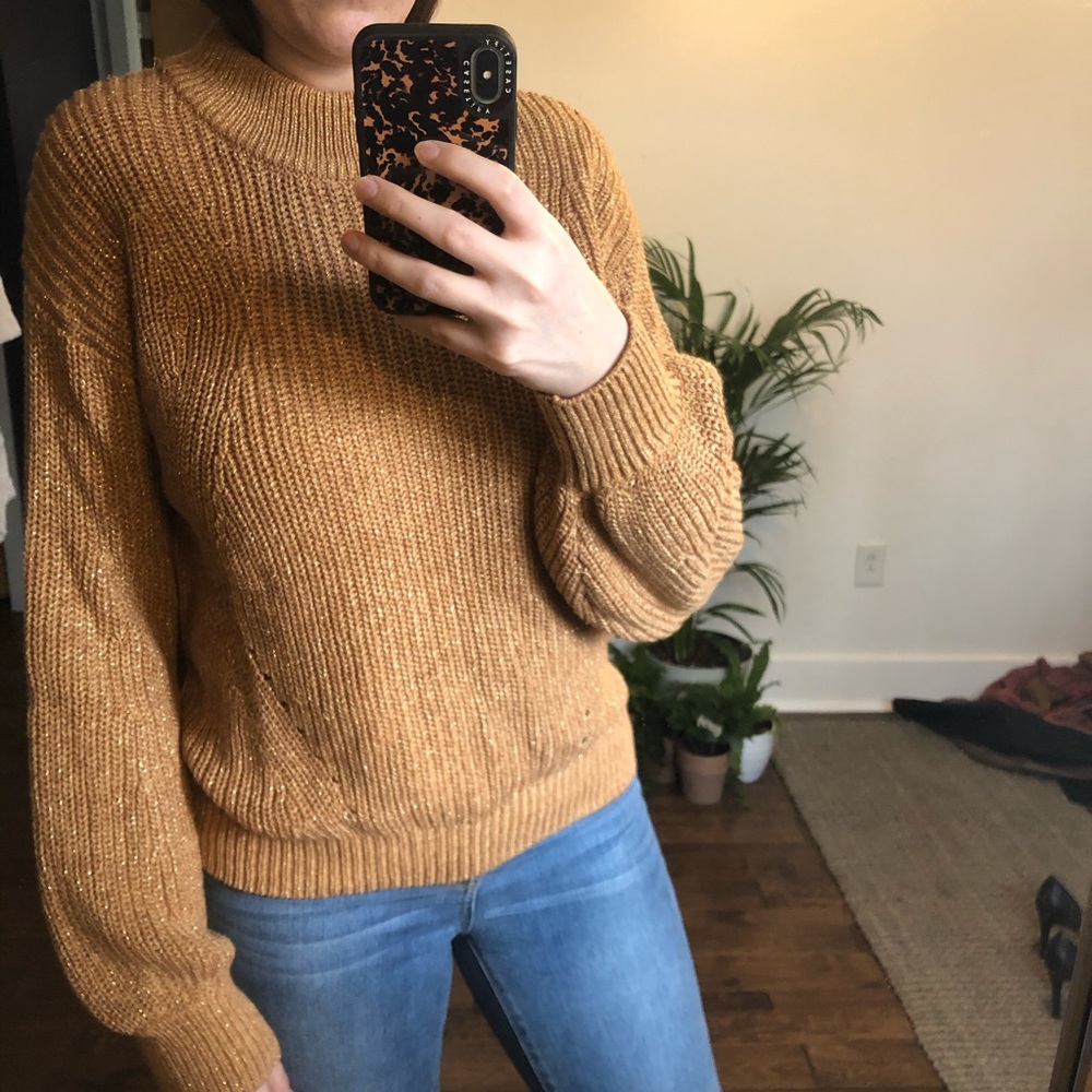 Tan/Gold Sweater